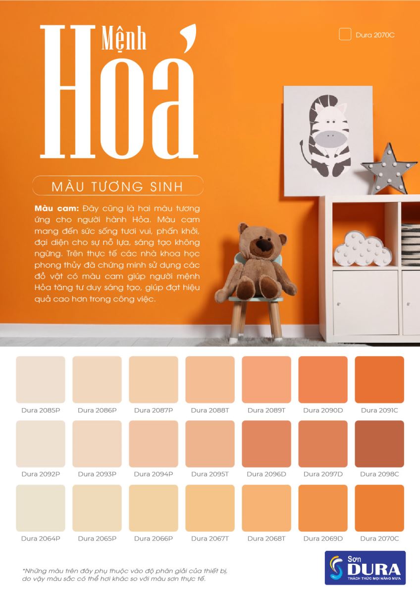 gợi ý màu sơn nhà đẹp hợp phong thuỷ