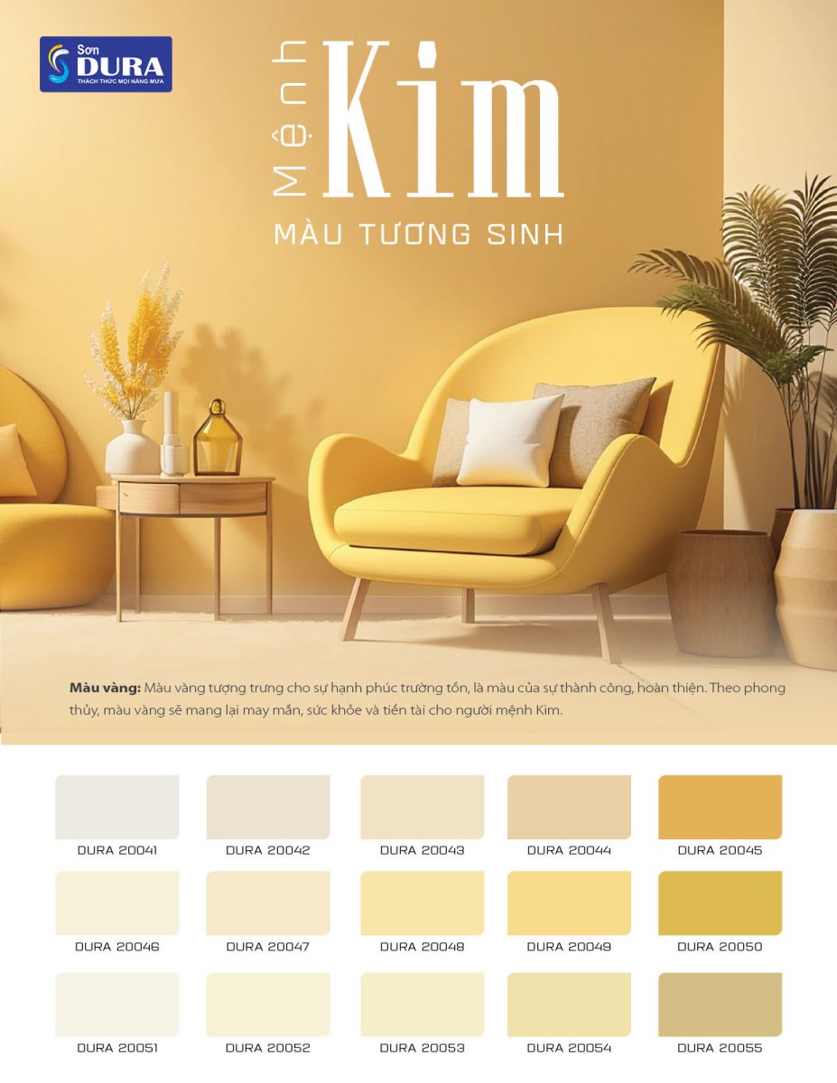 mệnh kim sơn nhà màu gì 